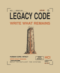 Legacy Code tee back print on sand — Human Core Intact Drop 001